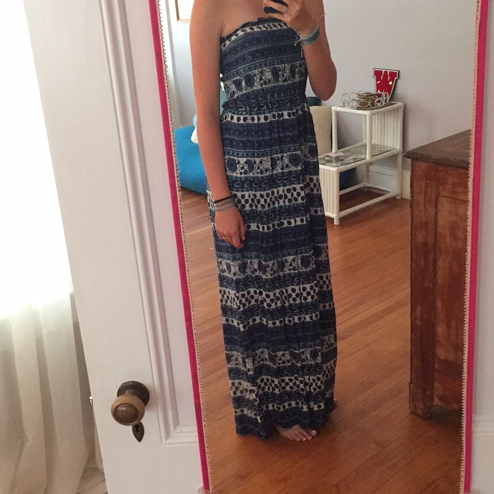 Strapless long dress